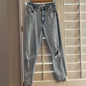 Abercrombie High rise mom jeans
